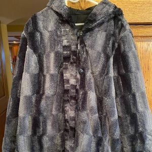 Hal Rubenstein faux fur jacket